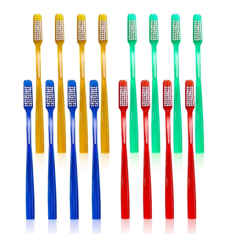 DR PERFECT Adult Smoker's Toothbrush Super Hard & Firm Bristles Pack of 12 - Image 1